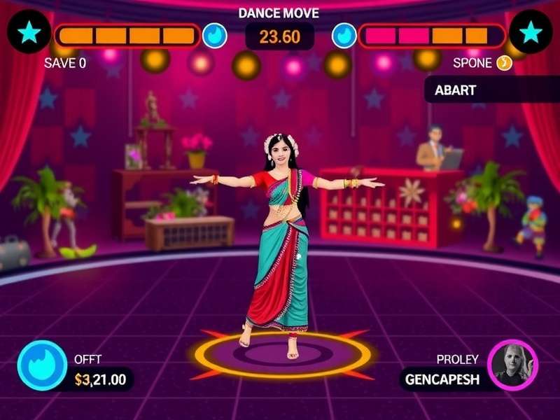 Nach Veena Groove dance move customization screen